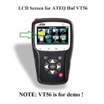 LCD Screen Display Replacement for ATEQ HUF VT56 TPMS Tool